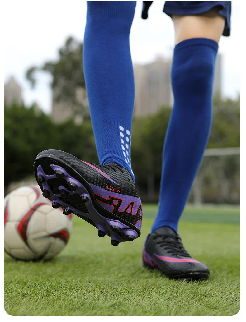 2026 New Men Soccer Shoes Breathable Football Boots FG/TF Turf Boots Non-Slip Wear Resistant Adult Outdoor Training Match Sports