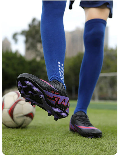2026 New Men Soccer Shoes Breathable Football Boots FG/TF Turf Boots Non-Slip Wear Resistant Adult Outdoor Training Match Sports