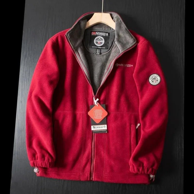 Jaqueta Masculina Corta-Vento Acolchoada com Fleece, Anti-Congelamento, Casaco Quente, Frio Polar, Tamanho Grande, Lazer, Moda, Outono, Inverno, Nova,