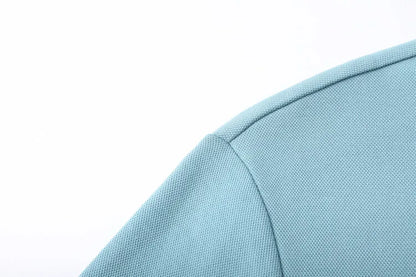 100% Cotton Polo Shirt, Four Seasons Universal  Leisure Long Sleeve, Breathable Lapels T-shirt, Perfect for Golf Sports Durable
