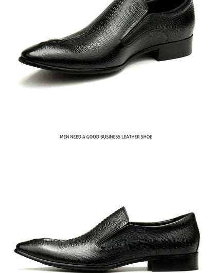 Handmade Mens Wedding Oxford Shoes Black Blue Genuine Leather Flat Dress Shoes Crocodile Pattern Summer Business Formal Loafers