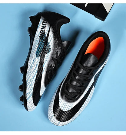 New Men Football Boots Outdoor Non Slip Match Boys Breathable Soccer Shoes Sport Adult Cleats Training Long Spikes Comfortable