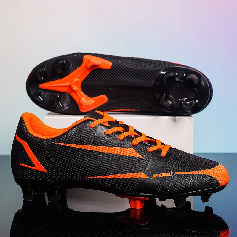 New Outdoor Men Soccer Shoes Adult Cleats Long Spikes Football Boots Training Sport Footwear Sneakers Non Slip Training Unisex