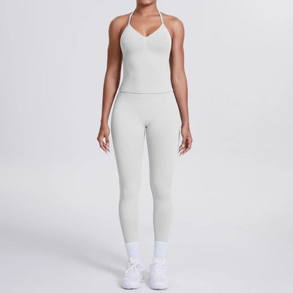 2 Piece Yoga Clothes Women Tracksuit Athletic Wear Pilates Fitness Suit Gym Workout Push Up Clothes Sports Bra Leggings Suit