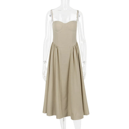 Summer Party Dresses 2025 New Arrivals Fit and Flare Elegant Midi Dress Red Night Date Dress