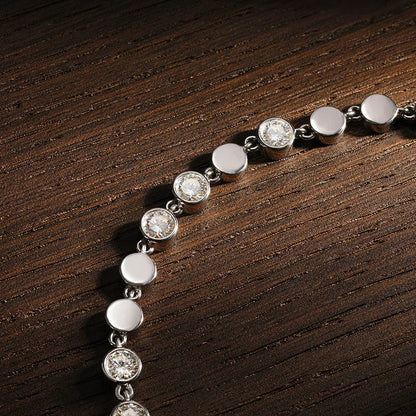 D VVS All Moissanite Tennis Bracelet 4mm 2.4ct Lab Diamond Wedding Fine Jewelry 925 Sterling Sliver Bracelets for Women