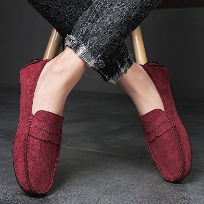 Trend Suede Men Casual Shoes Breathable Comfort Slip-on Mens Driving Shoes Fashion Men Lazy Shoes Luxury Brand Loafers Moccasins
