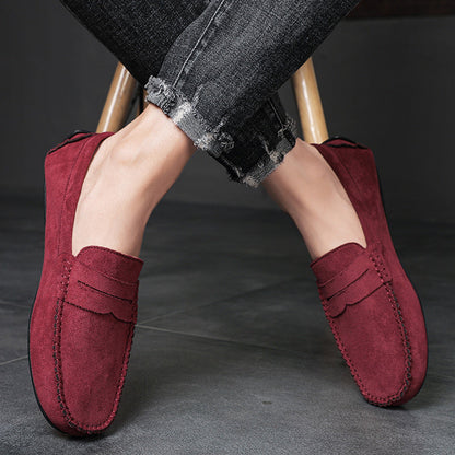 Trend Suede Men Casual Shoes Breathable Comfort Slip-on Mens Driving Shoes Fashion Men Lazy Shoes Luxury Brand Loafers Moccasins