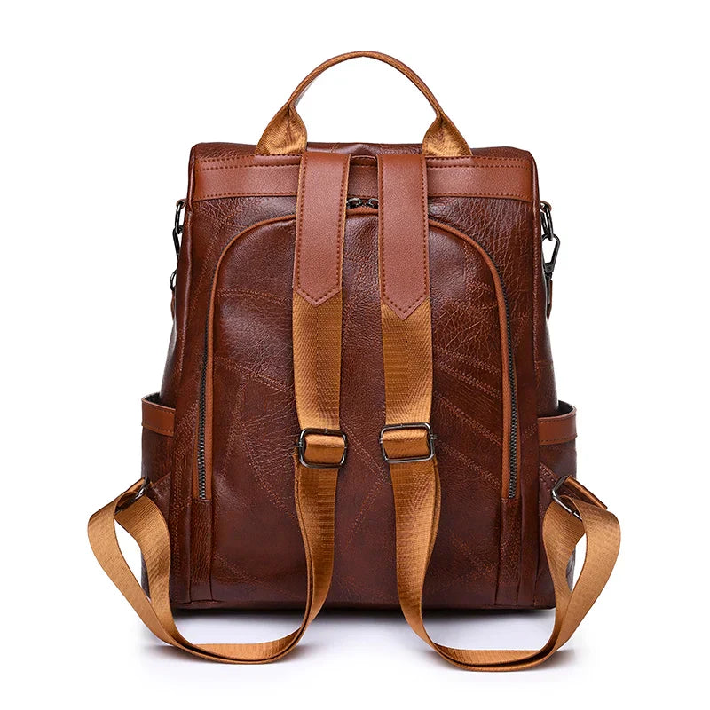 Women's fashionable backpack, shoulder bag, travel multifunctional bag, handbag, handbag, suitable for different scenarios