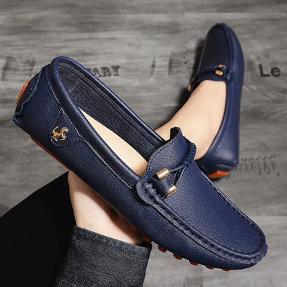 Summer Mens Fashion High Quality Outdoor Casual Leather Shoes Comfortable Breathable Classic 2024 New Slip on Men's Shoes