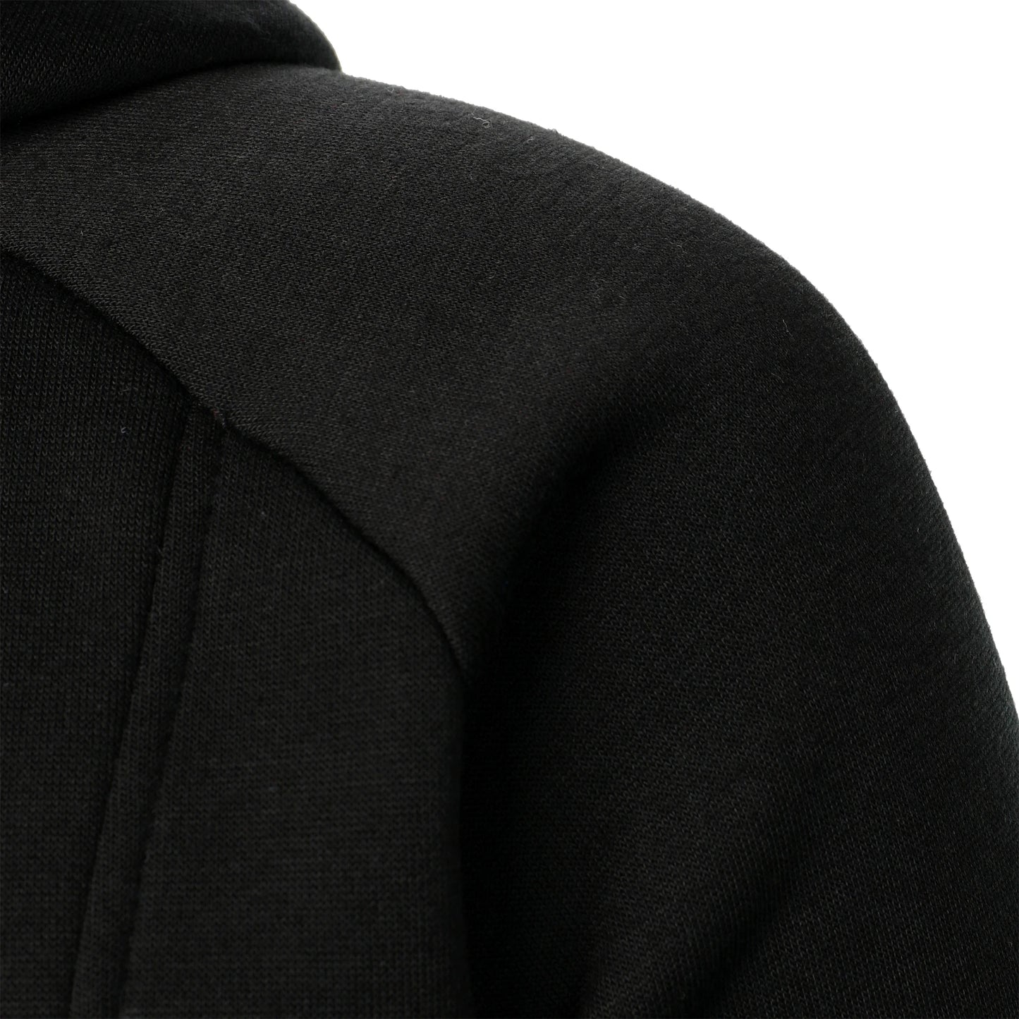 Moletom masculino outono inverno de cor sólida com capuz e zíper lateral manga longa