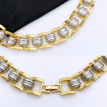 Conjunto de Joias de Alta Qualidade para Mulheres Dubai Nigéria Joias de Festa Colar Brincos Pulseira e Anel Presente para Festa de Casamento