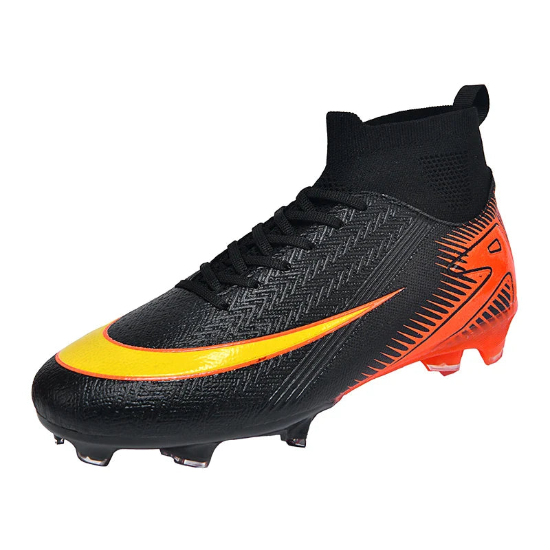 Men Football Boots Professional Soccer Cleats Non Slip Resistant Training Shoes Outdoor Match Sneakers Adult Teenagers Athlete