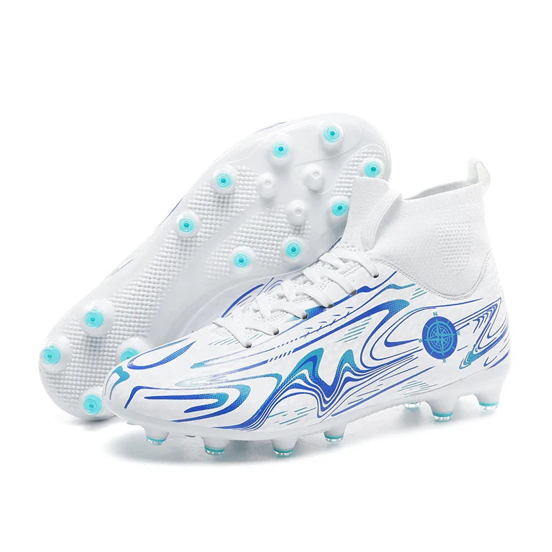 Children Professional Soccer Boots Non-slip Kids Football Shoes Outdoor Sock Boys Sport Futsal Match Training Sport Sport Sneake