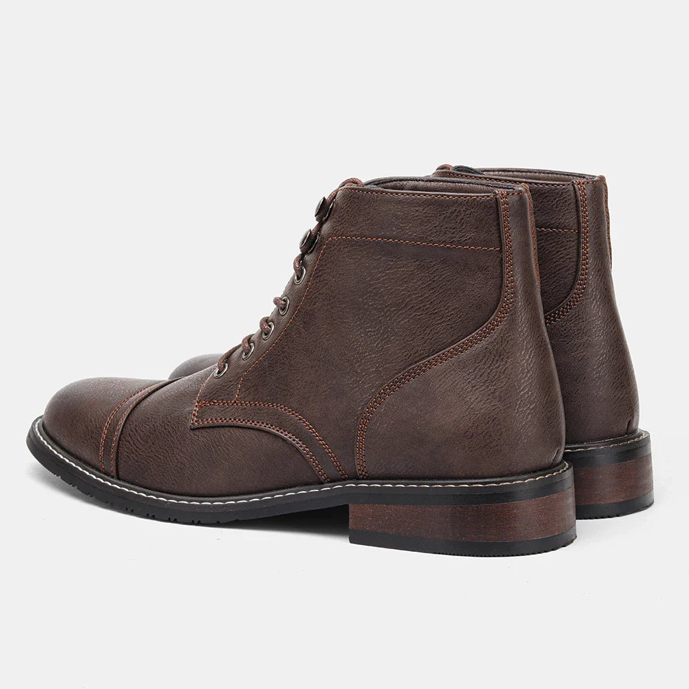Size 8-13 Retro Men Boots 2025 Fashion Comfortable Spring Leather Boots