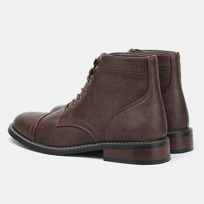 Size 8-13 Retro Men Boots 2025 Fashion Comfortable Spring Leather Boots