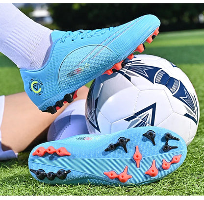 Hot Sale Youth Long Nail Soccer Shoes Children Students Large Size Broken Nail Soccer Shoes Unisex Training Shoes 35-45#