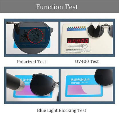Flip Up Clip on Sunglasses Polarized Men Driving Women Fishing UV400 Night Vision Sun Glasses Clips Universal Goggles