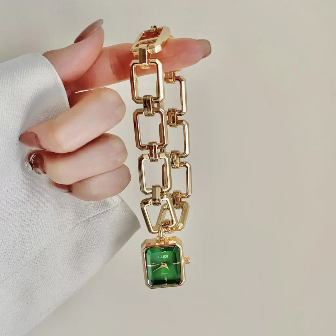 Women Quartz Watch Bracelet Square Dial Quartz Analog Women's Watches Ladies Wristwatch Elegant Female Clock Montre