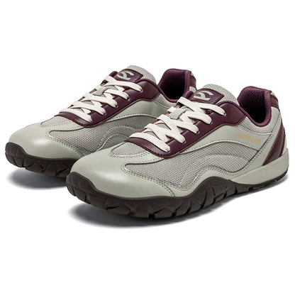 Barefoot Hiking Shoes Unisex Wide Width Trail Running Sneakers Zero Drop Artificial Leather Retro Walking Shoes