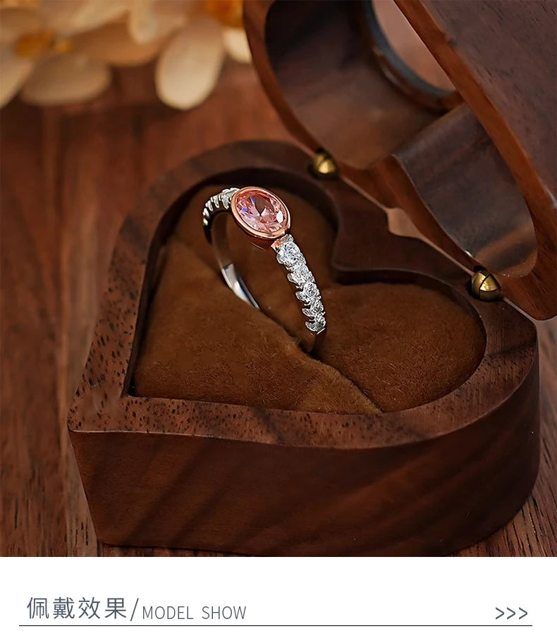 925 silver ring women's French retro Papalacha fashion temperament personality oval egg shape exquisite simple retro