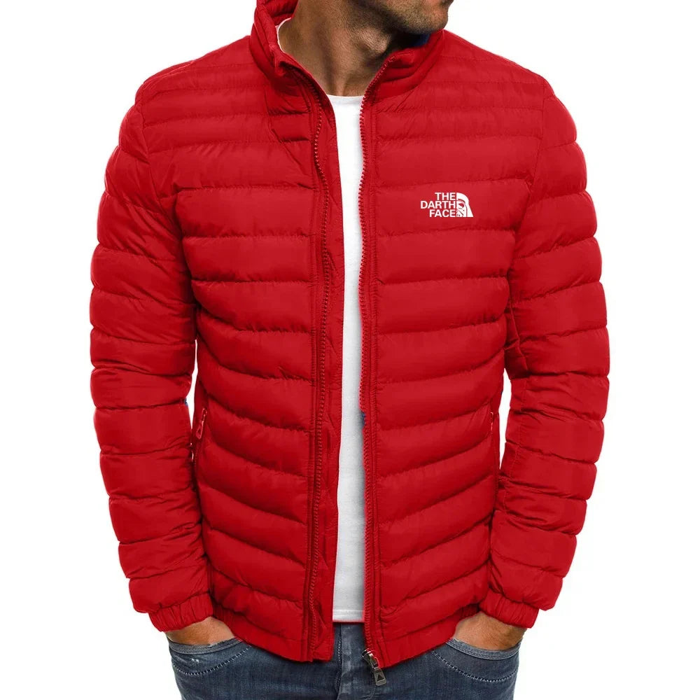 Men's Stand up Collar Zipper Warm Business Slimming Fishing Coat