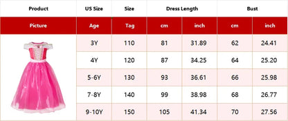 Cinderella Anna Elsa Costume Children Princess Dress for Girls Kids Cosplay Snow White Christmas Carnival Party Disguise Outfit