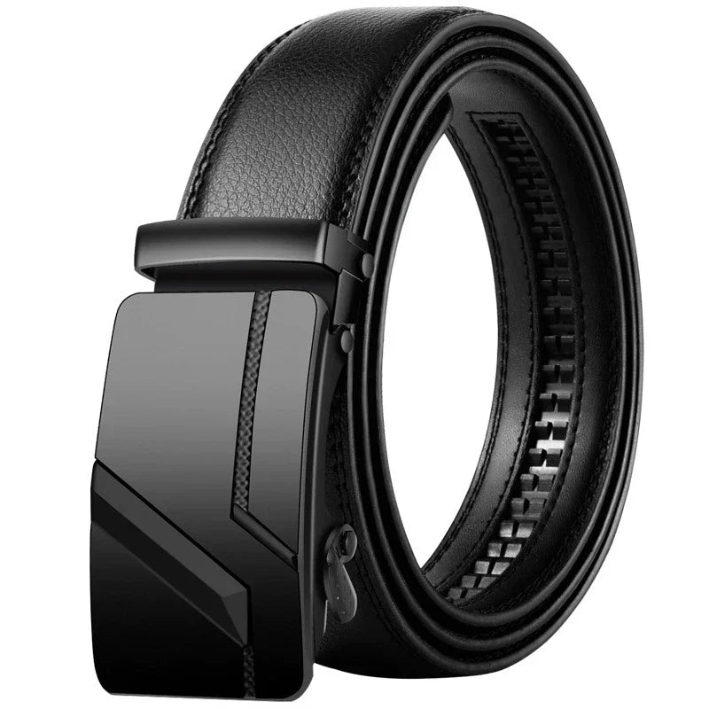 Fashion Business Men's Belt Genuine Luxury Brand Belt Metal Buckle Belt High-Quality PU Leather Soft Belt With Cargo Pants Jeans