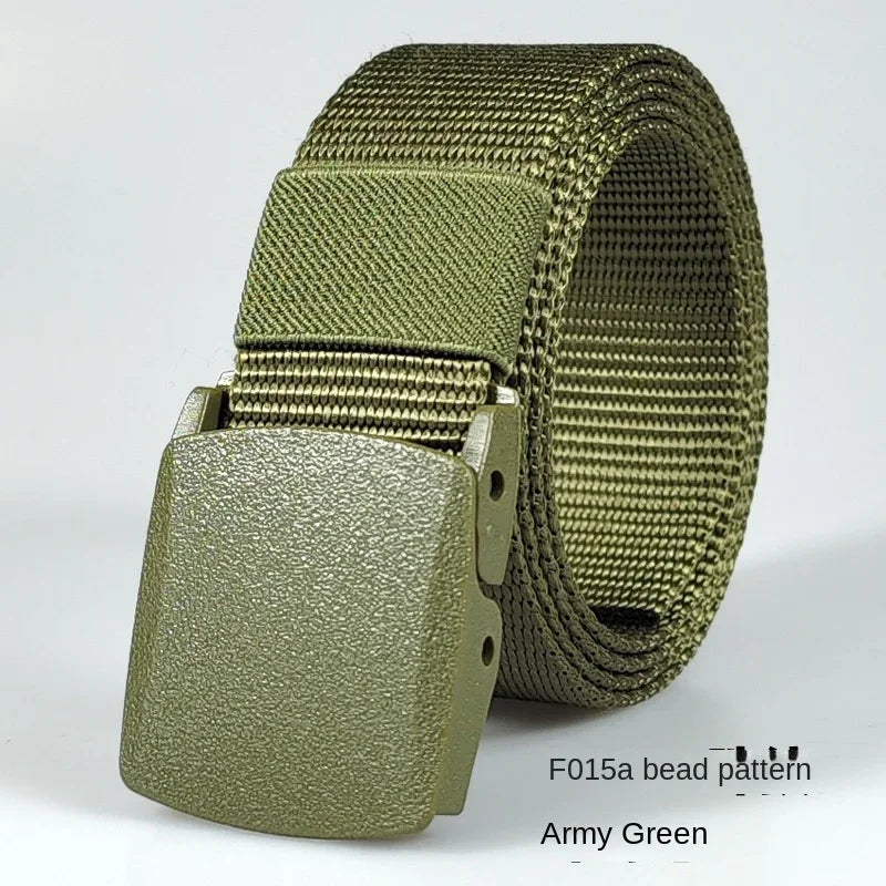 White Automatic Buckle Nylon Army Tactical Men Belt Military Waist Canvas Belt Outdoor Strap Travel Jeans Black Belts for Women
