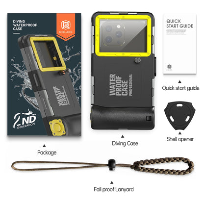 Multi-functional, durable, waterproof, 15m/50ft, universal 6.9 inch waterproof phone case, IP68, professional diving photography