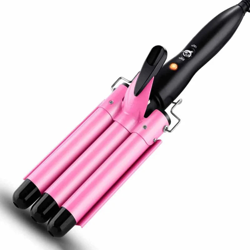 Hot Selling Three Tube Curling Stick Egg Roll Fluffy Thin Curling Stick Waver Hair Curler 3 Barrel Hair Curler