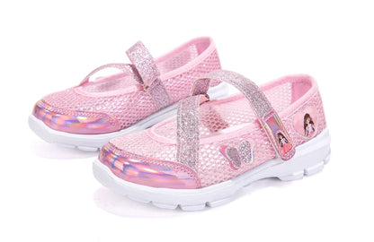 Girls Sandals Cartoon Sweet Soft Sole Children Beach Shoes Children's Summer Floral Sandals Princess Shoes Fashion Cute