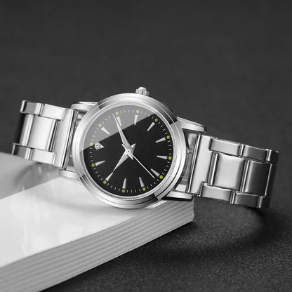 Fashion Women Watches Casual Alloy Band Simple Dial Analog Quartz Wristwatch（Without Box）
