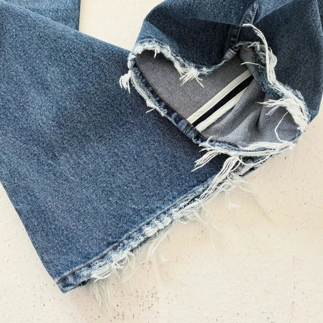 Y2K Harajuku jeans Vintage Wash distressed men women wide leg pants American hip hop Streetwear light blue Casual Baggy Trousers