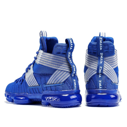 Kids Basketball Shoes High-top Sports Shoes Sneakers Durable Lace-up Non-Slip Running Shoes Secure for Little Kids Big Kids and