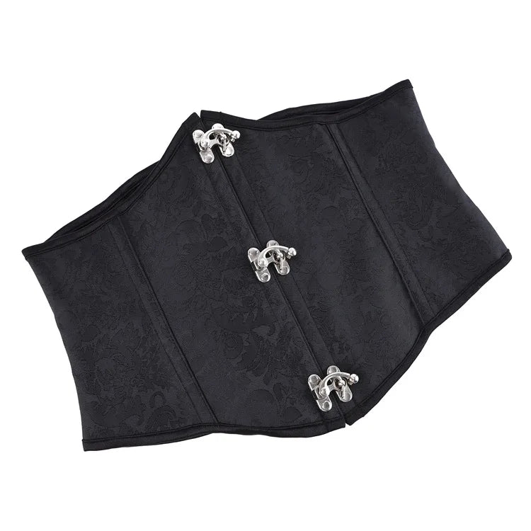 Underbust Purple Corset Woman Belt Plus Size Top Short Plastic Boned Girdles Slimming Waist Shapers Gothic Clothing Bodice