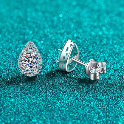 1cttw Sparkling Moissanite Stud Earrings for Women Engagement Birthday Gift Jewelry 100% 925 Sterling Silver Wholesale