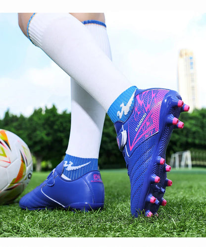 New Children Soccer Boots Sports Society Field Boy Football Shoes Futsal Fast Indoor Sneaker Original Ankle Cleats Football Boot