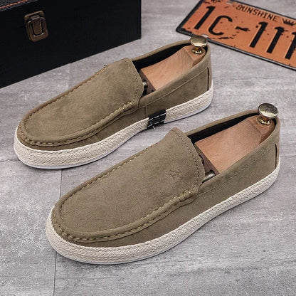 Calçados Masculinos Leves Casuais, Tênis Masculino Respirável para Caminhada, Mocassins, Sapatos Preguiçosos, Sapatos de Condução Antiderrapantes, Sapatos Confortáveis de Pano