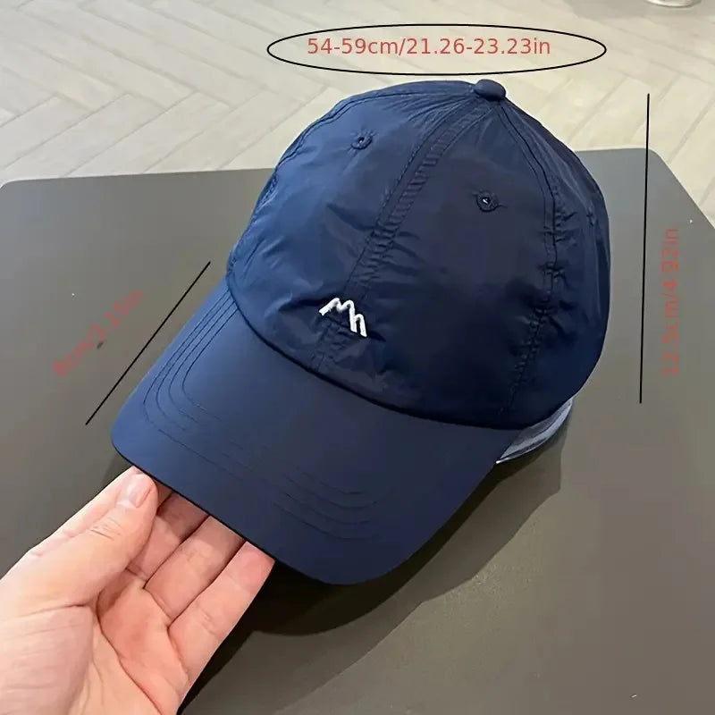 Summer Quick Drying Lightweight Baseball Hat, Thin Breathable Sunshade Sunscreen Duckbill Hat, Suitable For Fishing And Other Ou