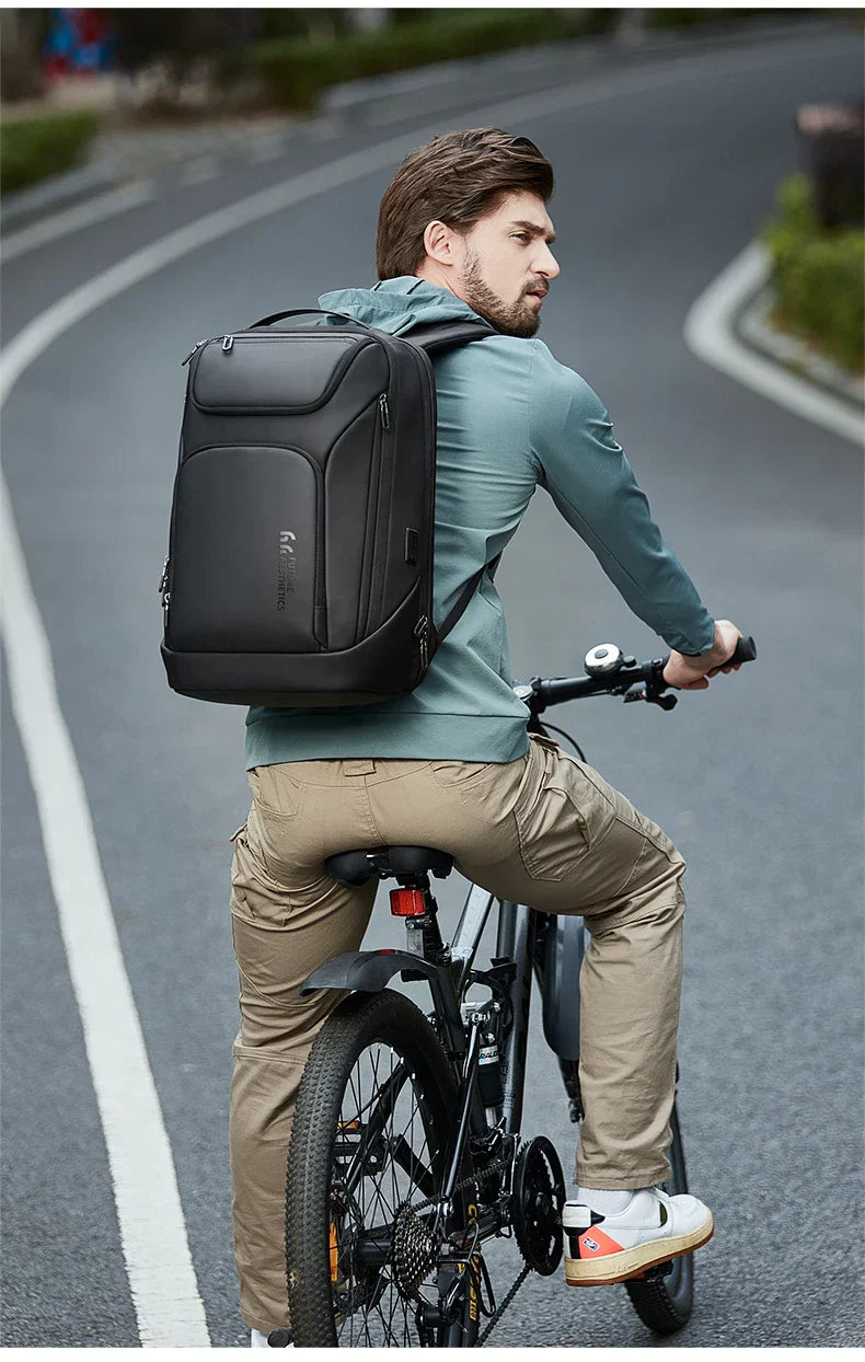 Business Backpack for Men Waterproof Travel 17.3" Laptop Backpack  High Capacity Multifunctional Pack USB Charging