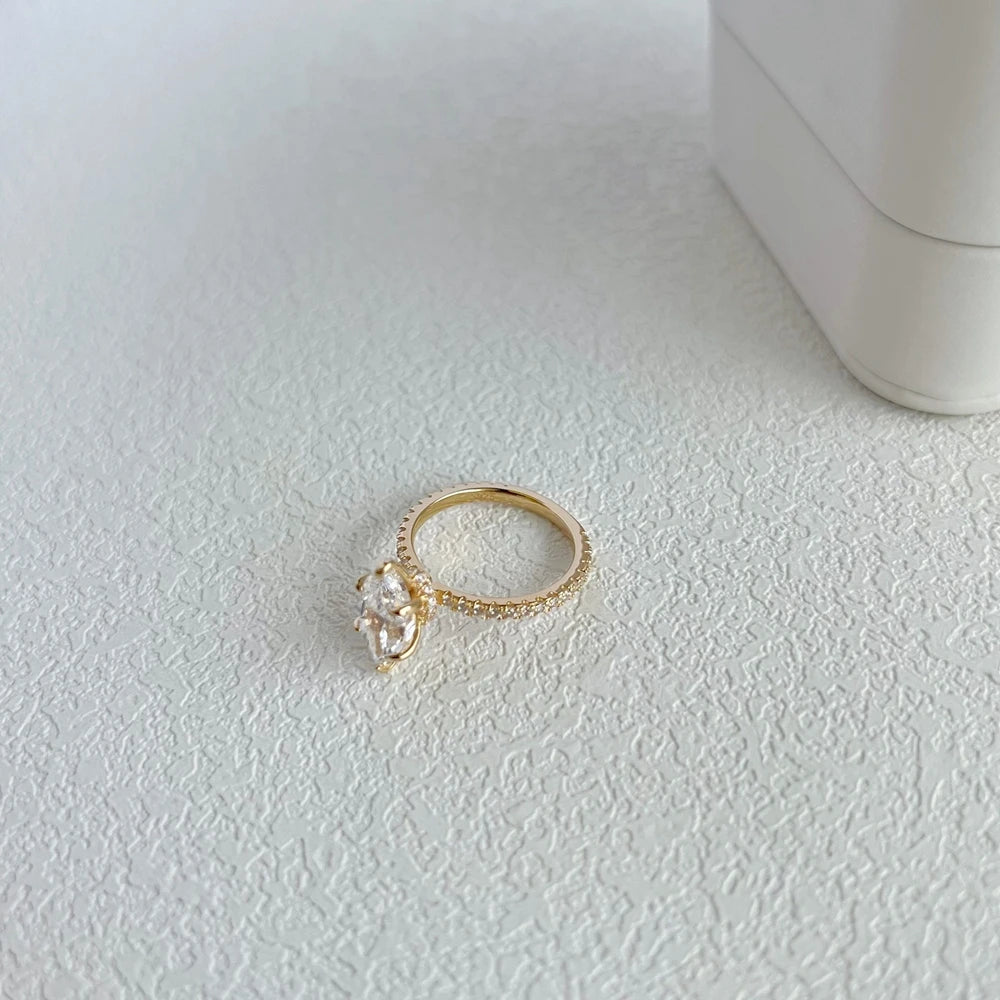 18K Gold Plated 925 Sterling Silver Crushed Ice Cut Lab Sapphire Gemstone Wedding Party Fine Jewelry Rings Wholesale