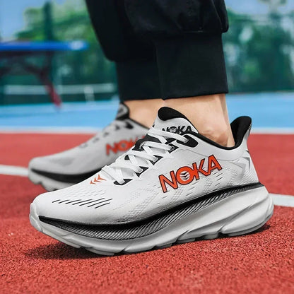 Men's Running Shoes Outdoor Couple Non-Slip Jogging Breathable Cushioning Luxury shoes Trainer Race Sneakers Mesh Off-road Shoes
