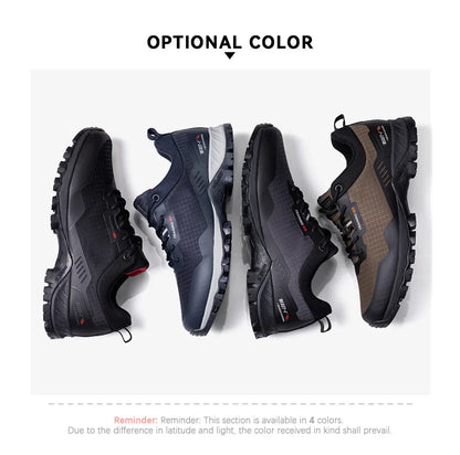 Men Non-Slip Sneakers Wear-Resistant Hiking Shoes Men Anti Splash Water Outdoor Sneakers Male Comfort Walking Shoes