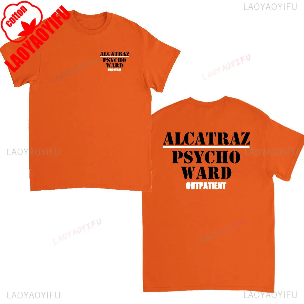 Ward Mental Prison Inmate Novelty Funny Unisex Crewneck T-shirt Summer Fashion Casual Print Tops Cotton Soft Tee