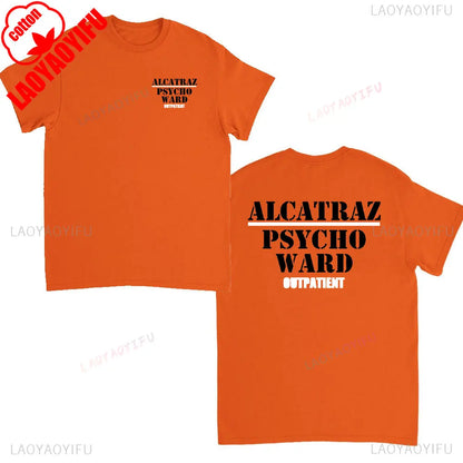 Ward Mental Prison Inmate Novelty Funny Unisex Crewneck T-shirt Summer Fashion Casual Print Tops Cotton Soft Tee
