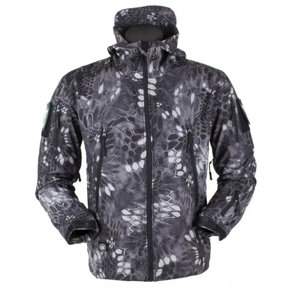 Military Waterproof Jacket Men's jacket Outdoor Soft Fleece Women's Windproof Breathable Thermal Hooded Suit Jackets