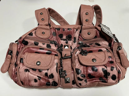 Women Small Handbags Satchel Top-handle Handbag PU Shoulder Bag 8”x11” Dumpling Pack Multi-pockets Shoulder Bag