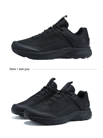 Hiking Shoes Men Outdoor Waterproof Camping Resistant Non Slip Sneakers Male Casual Lightweight Lace-Up Walking Shoes
