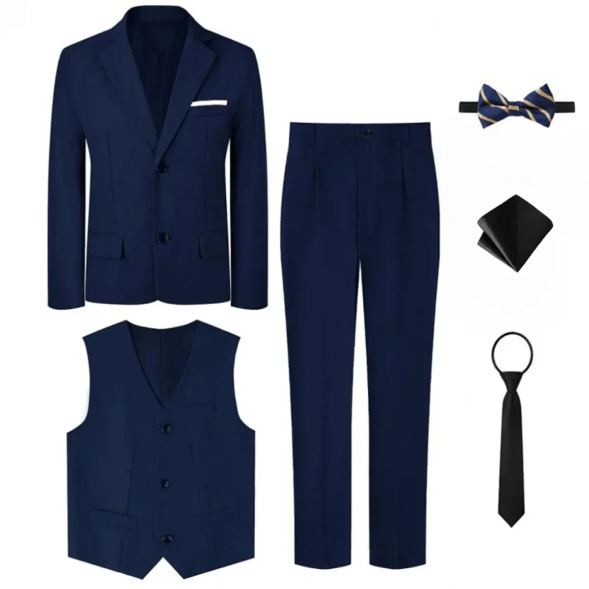Suits for Boys Kids Wedding Easter Church Tuxedo Teenager School Performance Piano Outfit Set Children Birthday Formal Clothes
